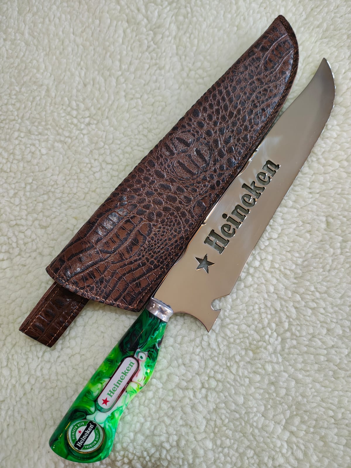 Faca Premium Heineken 10"
