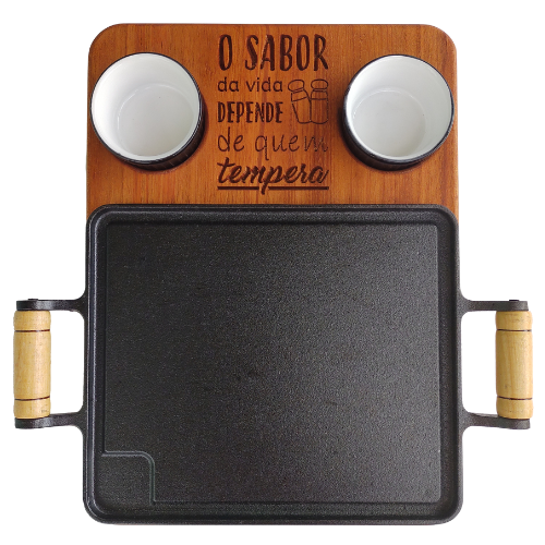 Conjunto Tábua e Chapa de Ferro Fundido