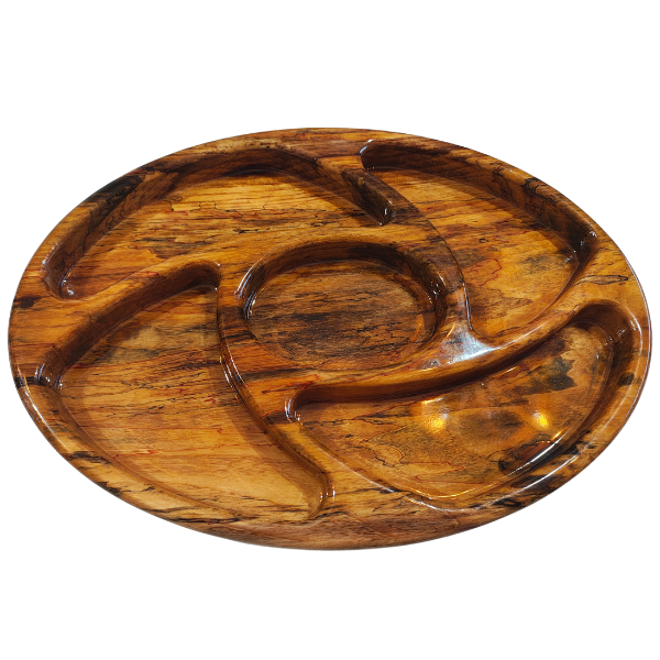 Petisqueira Oval 40x30cm Com Resina Epóxi